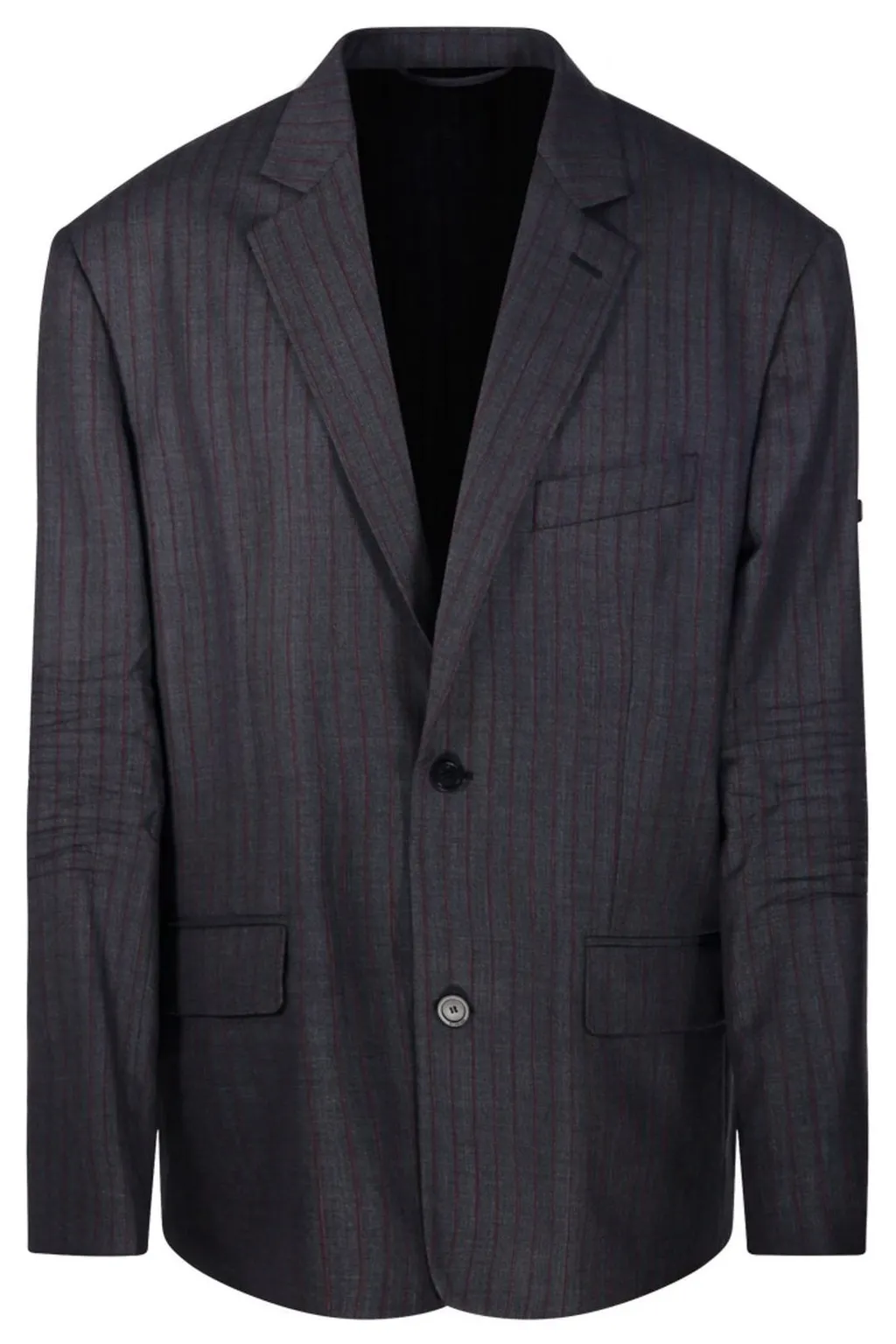 Striped Button-Up Jacket