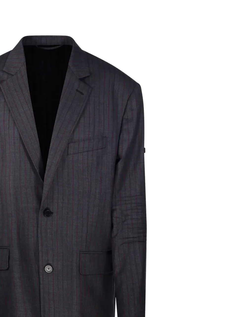 Striped Button-Up Jacket