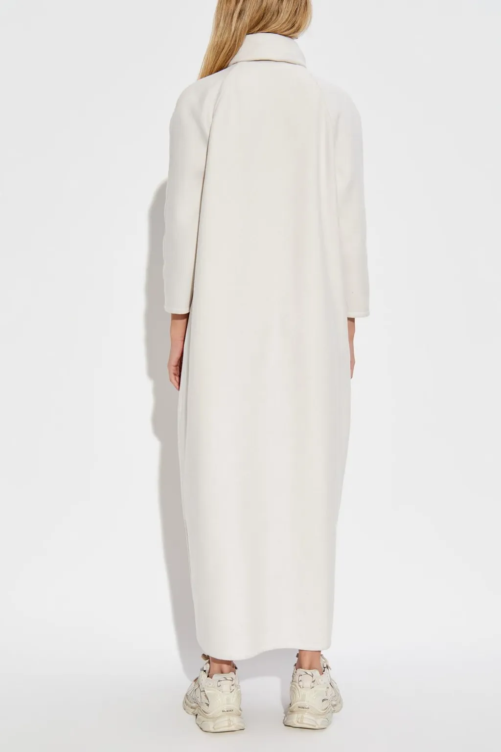Scarf-Neck Long Coat