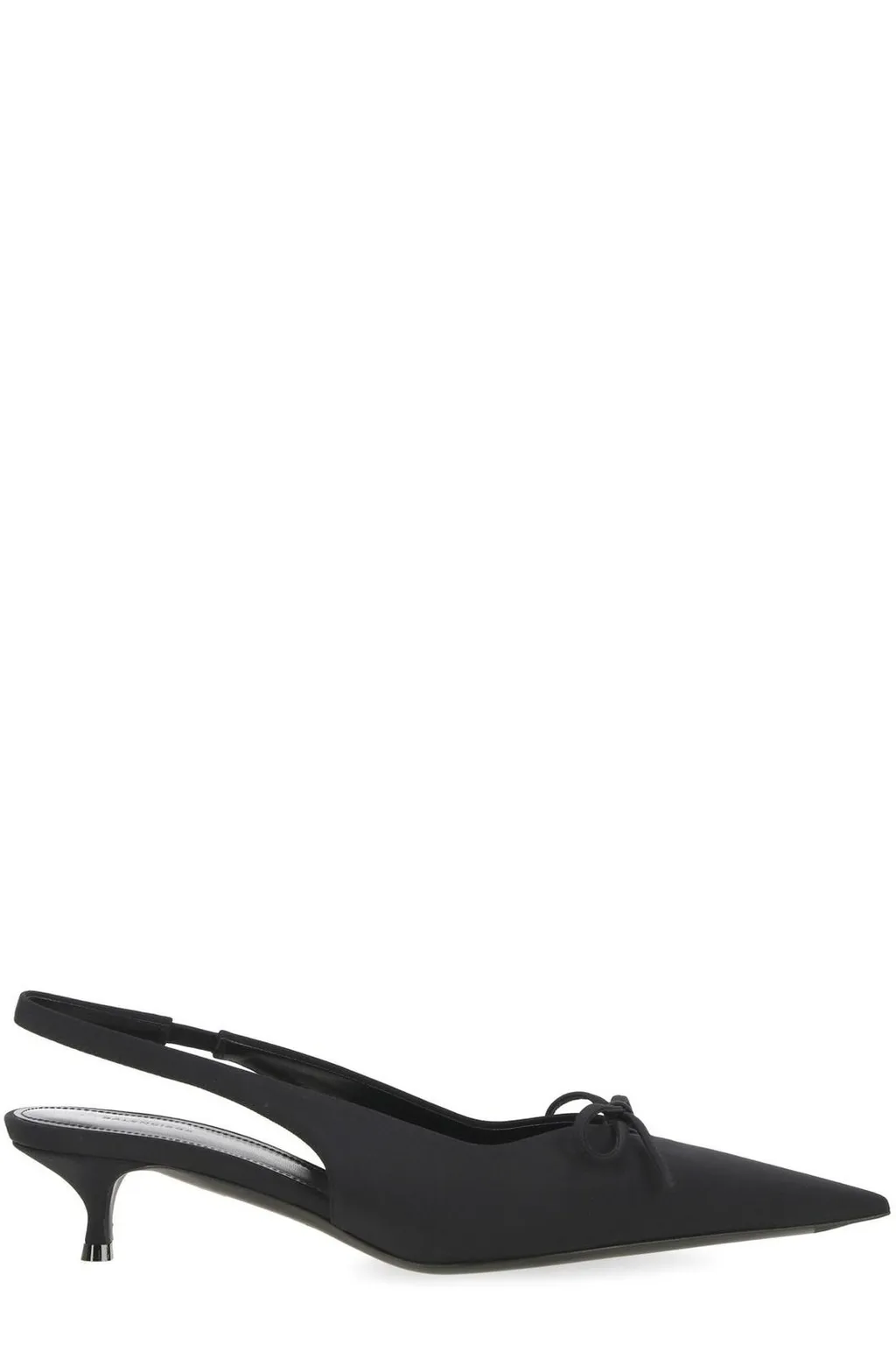 Knife Bow Slingback Pumps