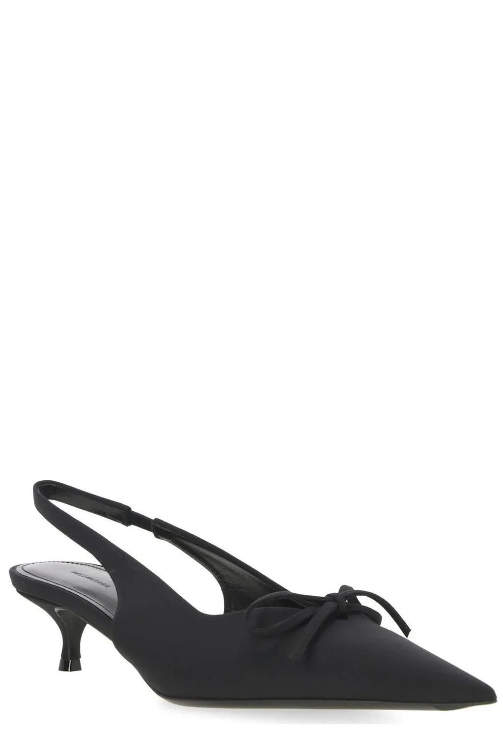 Knife Bow Slingback Pumps