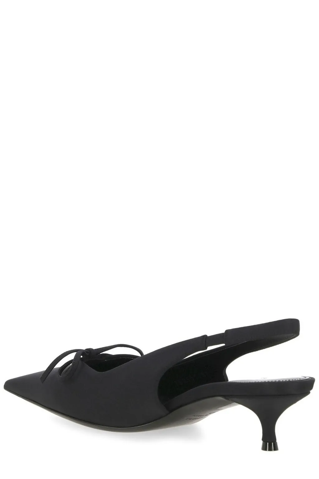 Knife Bow Slingback Pumps