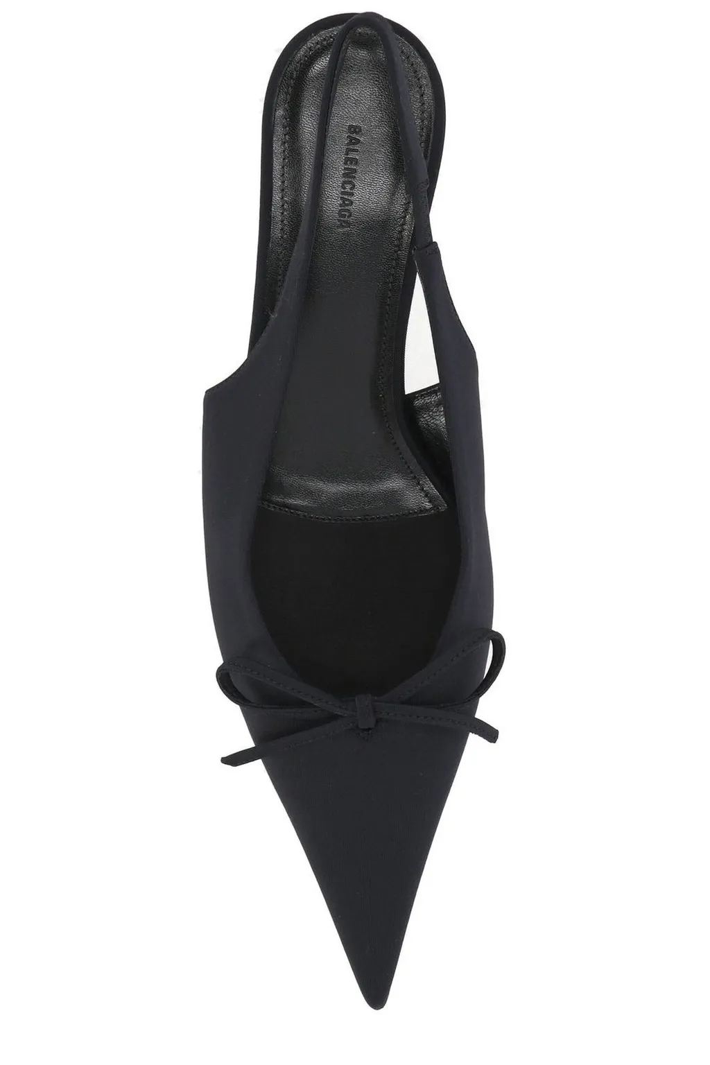 Knife Bow Slingback Pumps