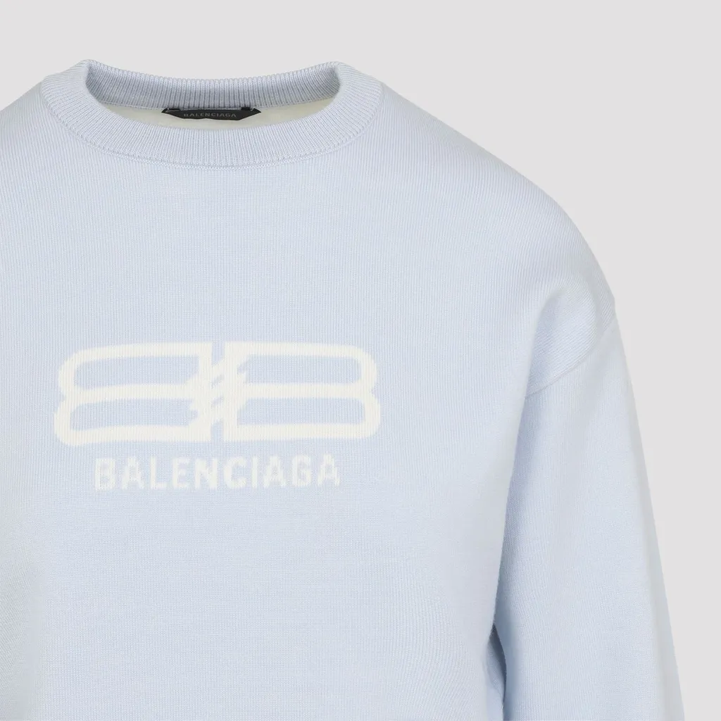 Logo Intarsia Crewneck Sweater