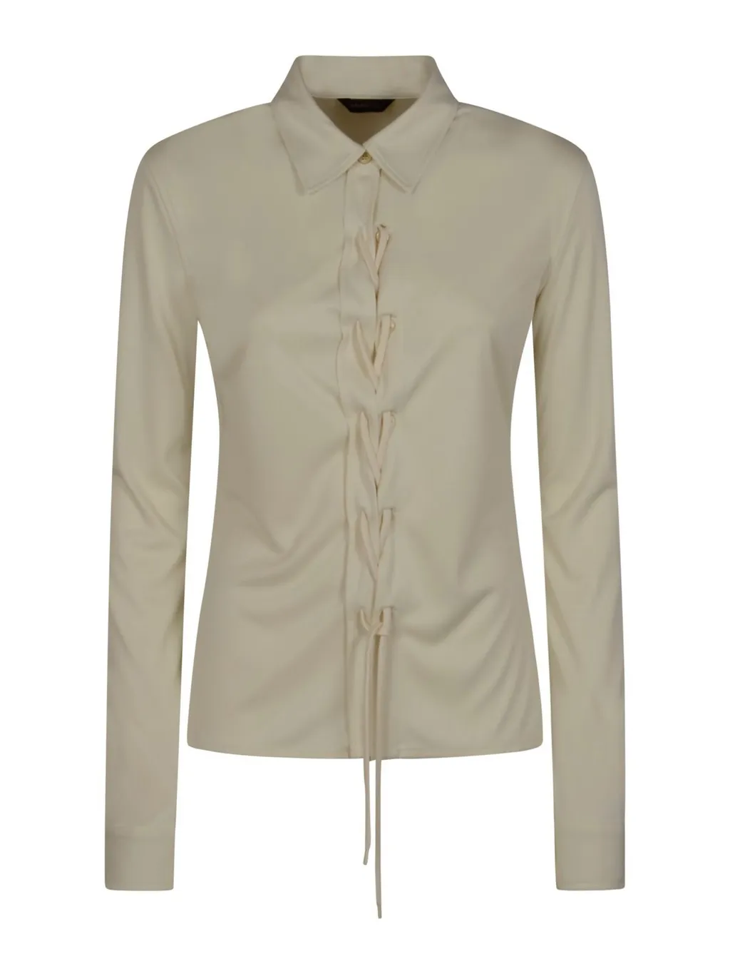 Collared Lace-Up Shirt