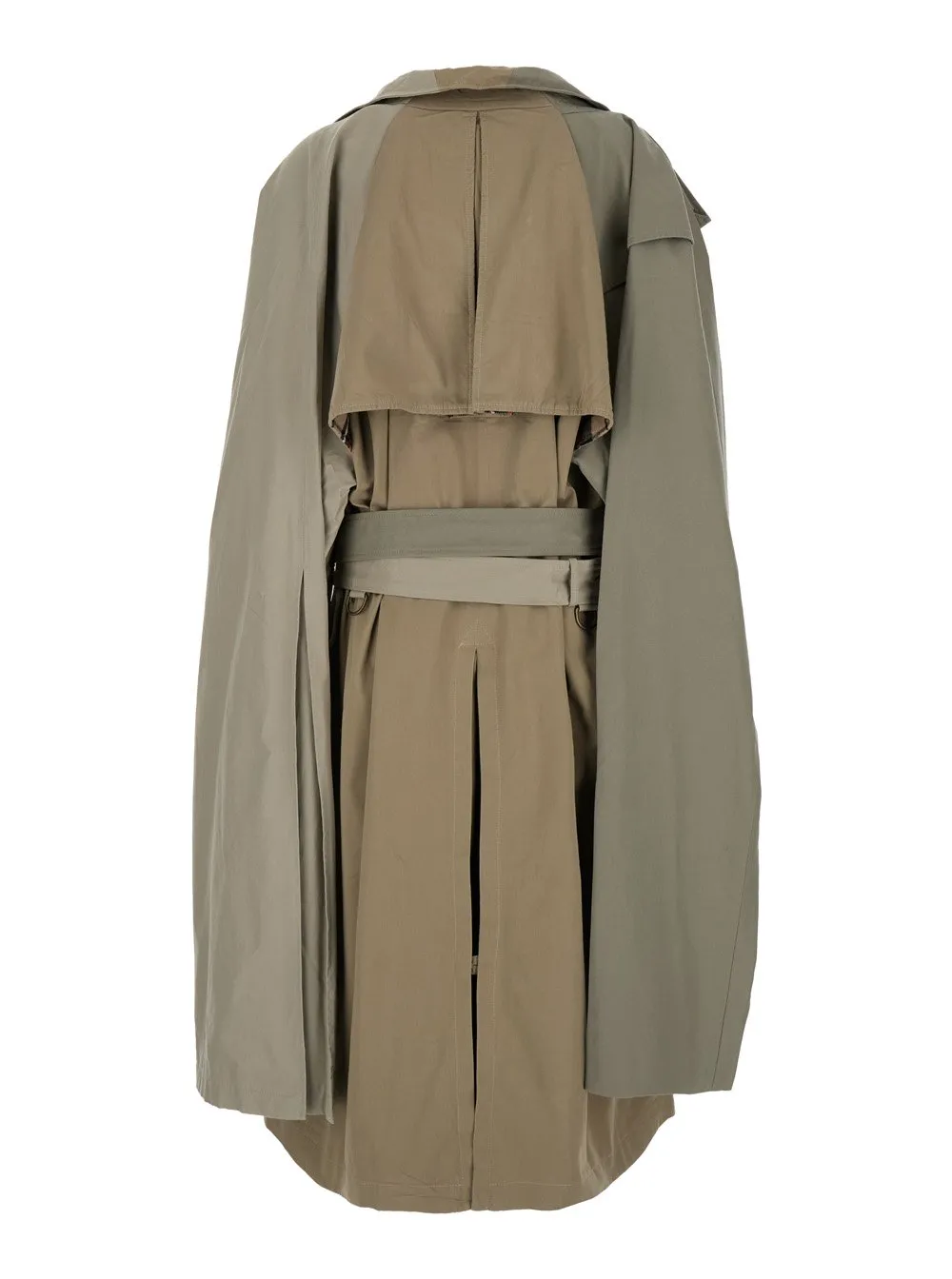 Double-Sleeved Hybrid Belted Trench Coat