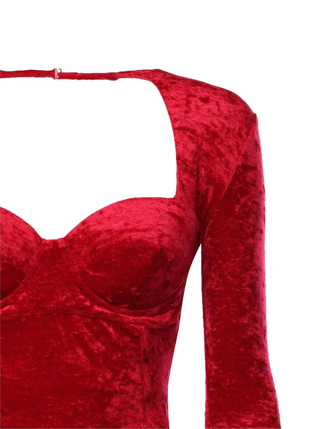 Draped Velvet Maxi Dress
