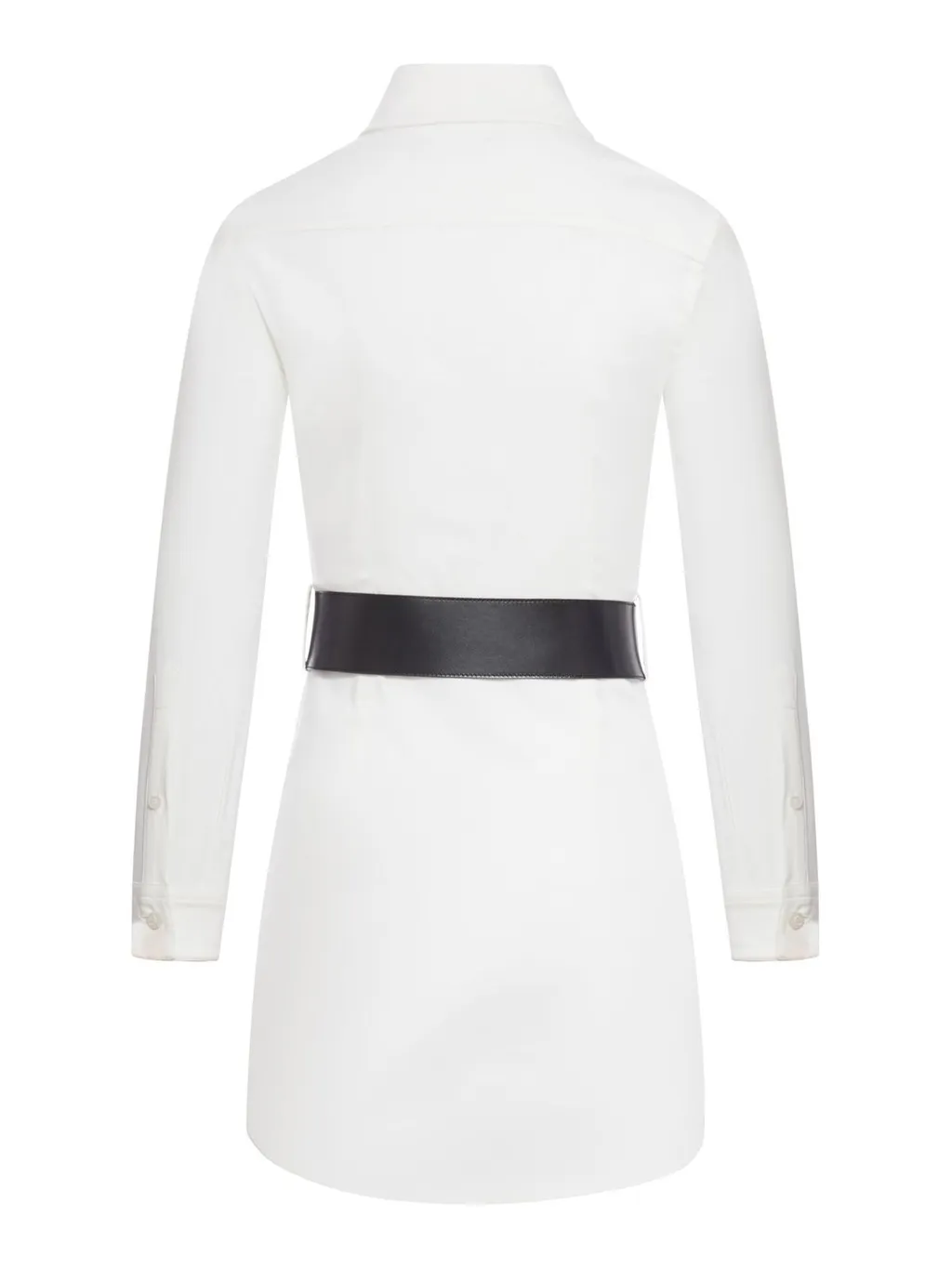 Belted Long-Sleeve Shirt Dress