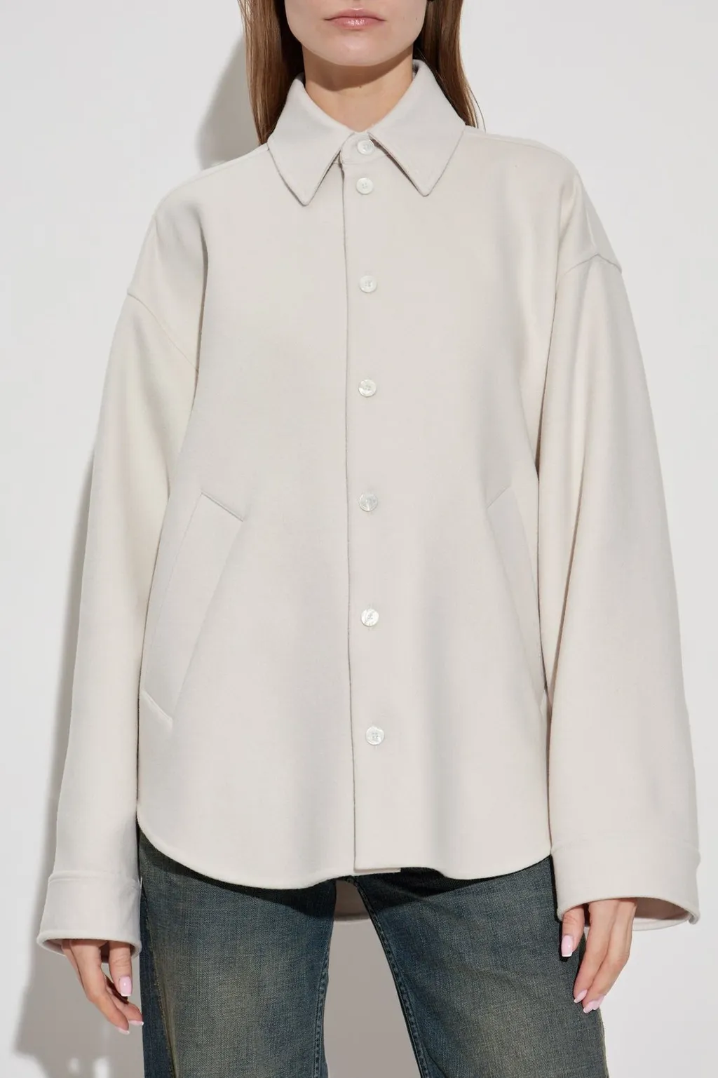 Long-Sleeved Knit Shirt