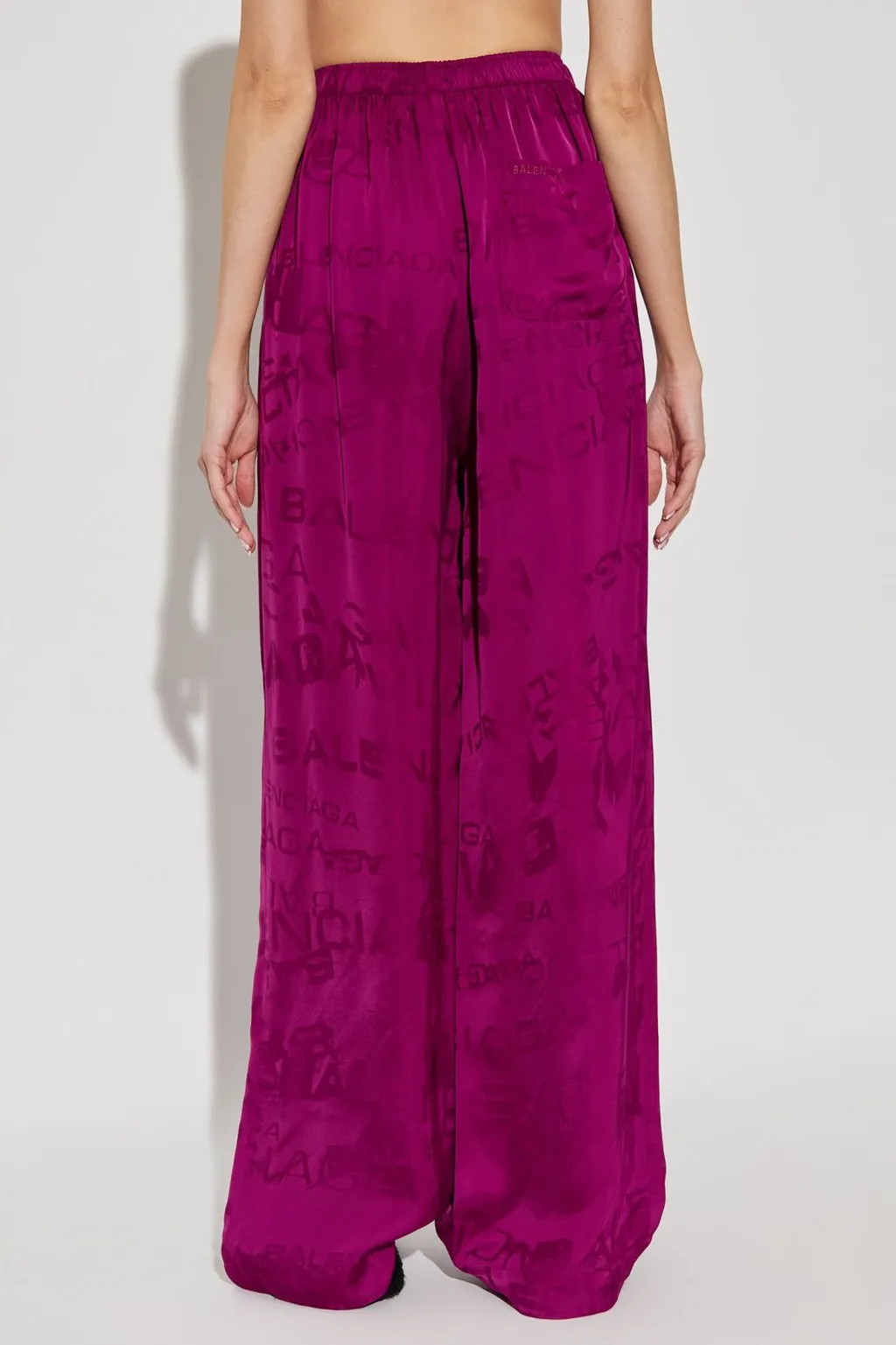 Allover Logo Wide-Leg Trousers