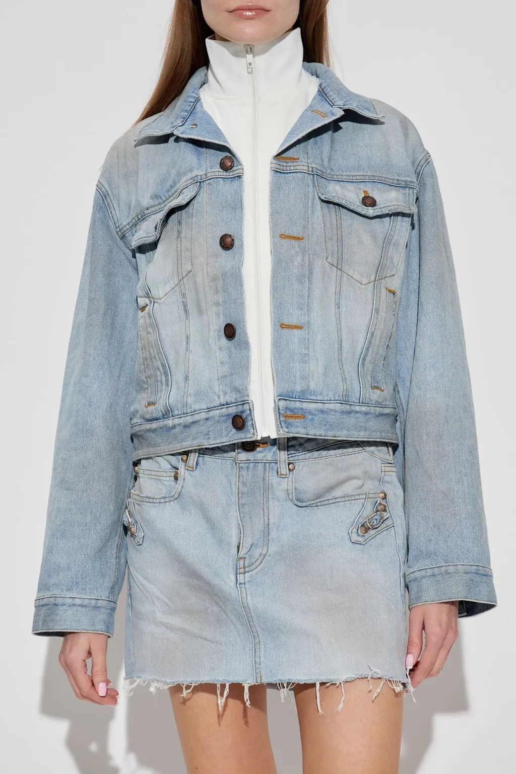 Layered Denim Jacket