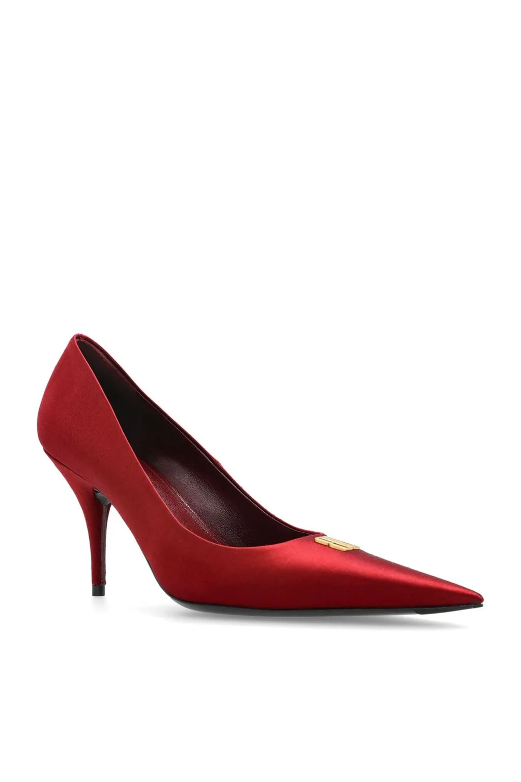 Logo Plaque Pointed-Toe Pumps