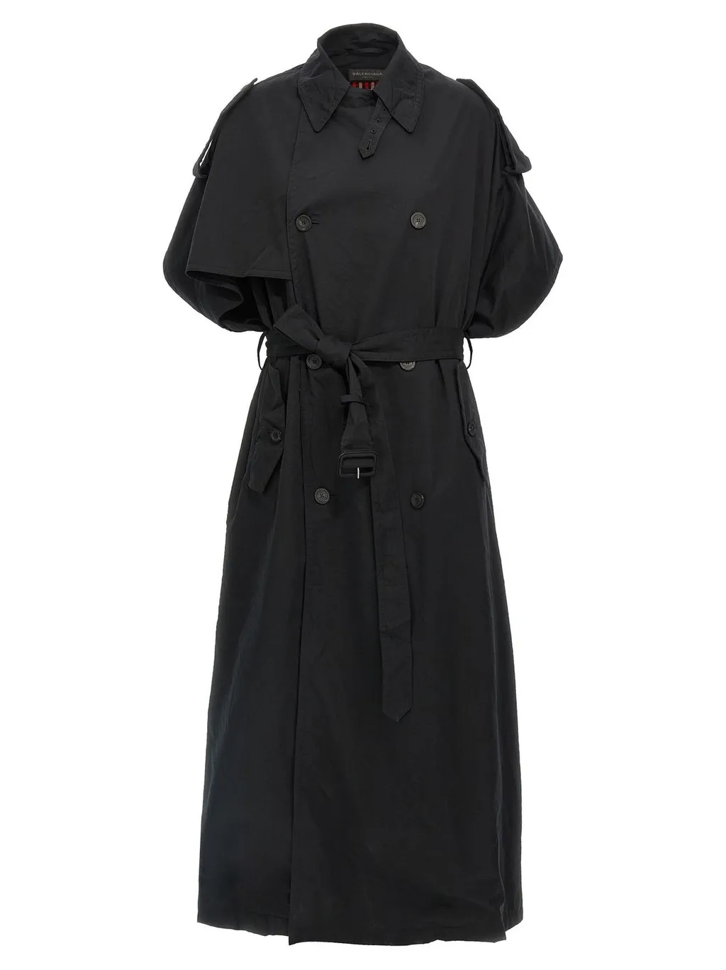 Cape-Sleeved Trench Coat