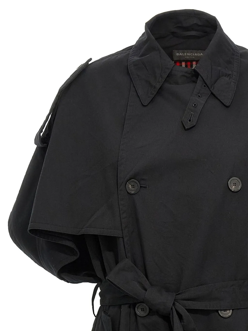 Cape-Sleeved Trench Coat