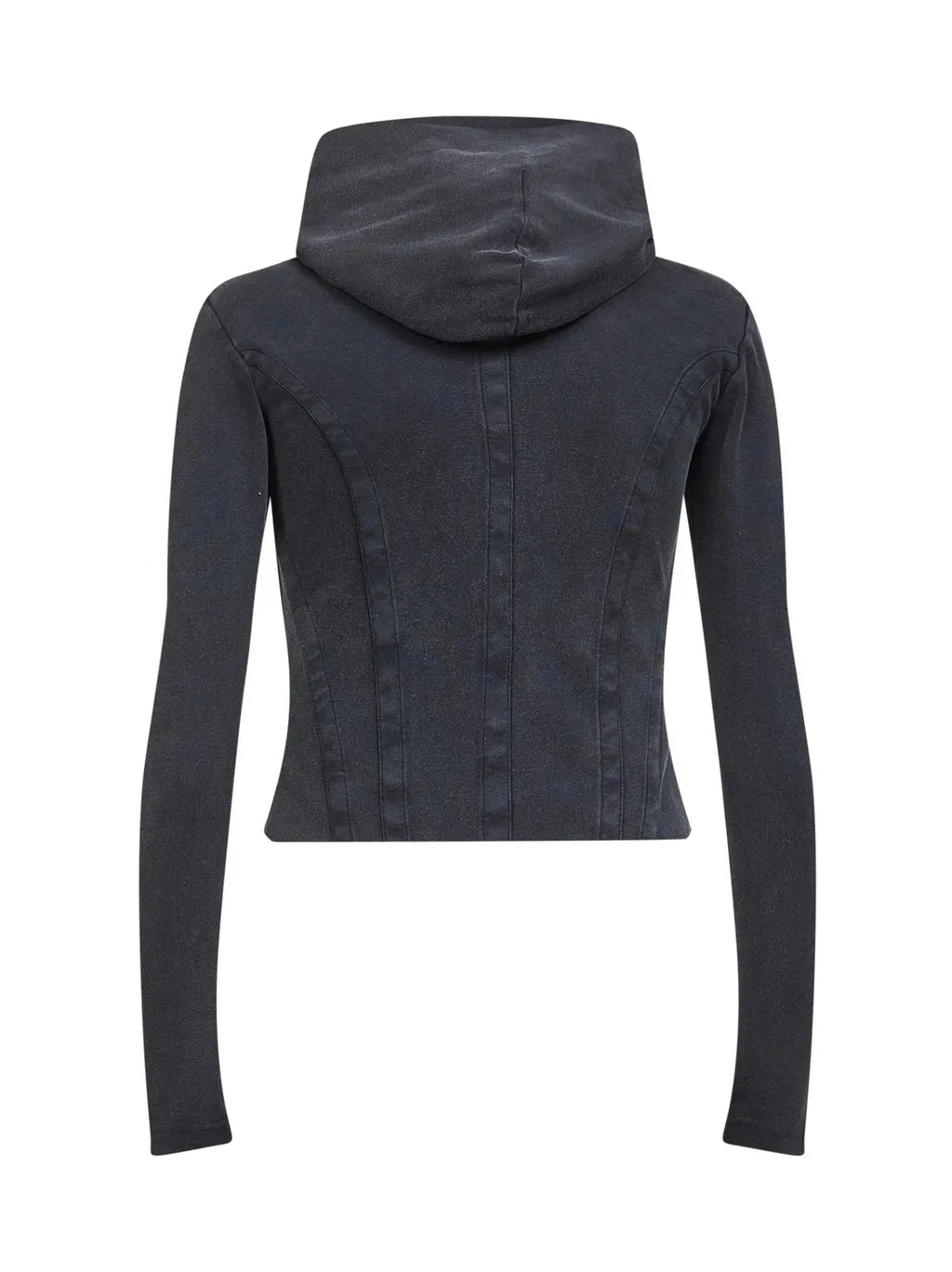Corseted Zip-Up Hoodie