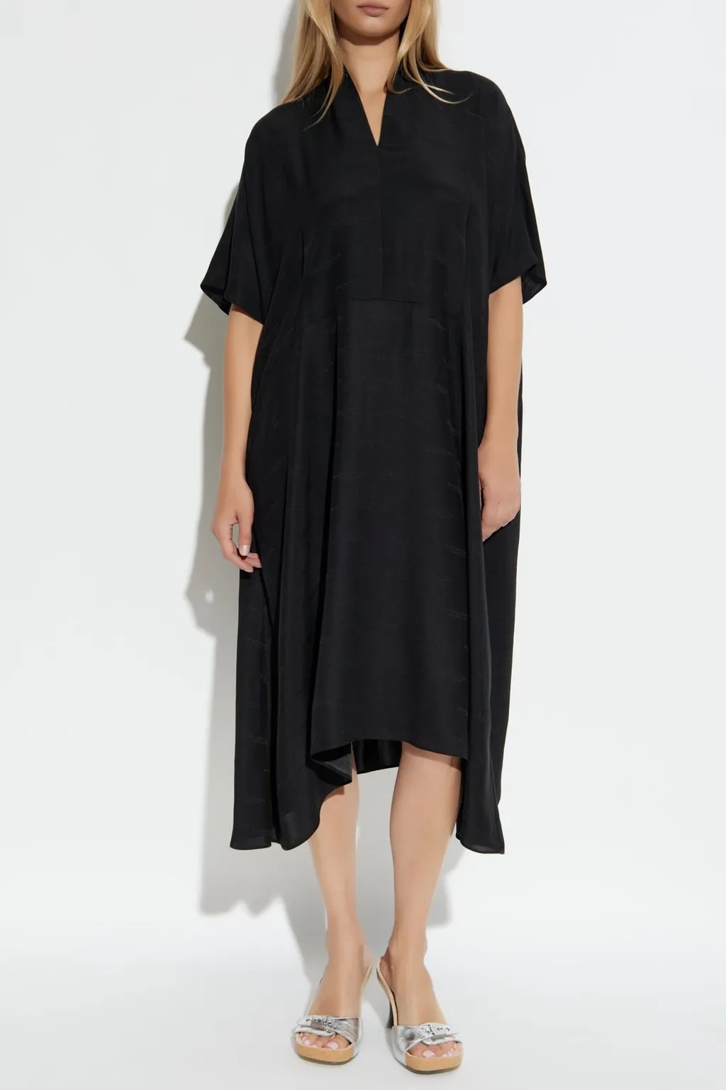 Short-Sleeved Midi Dress