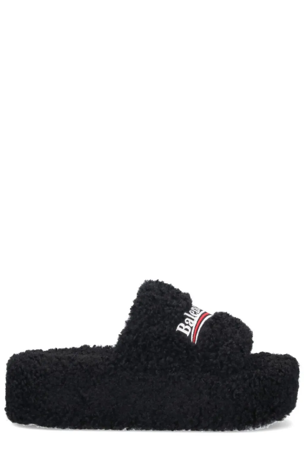 Faux Fur Platform Sandals