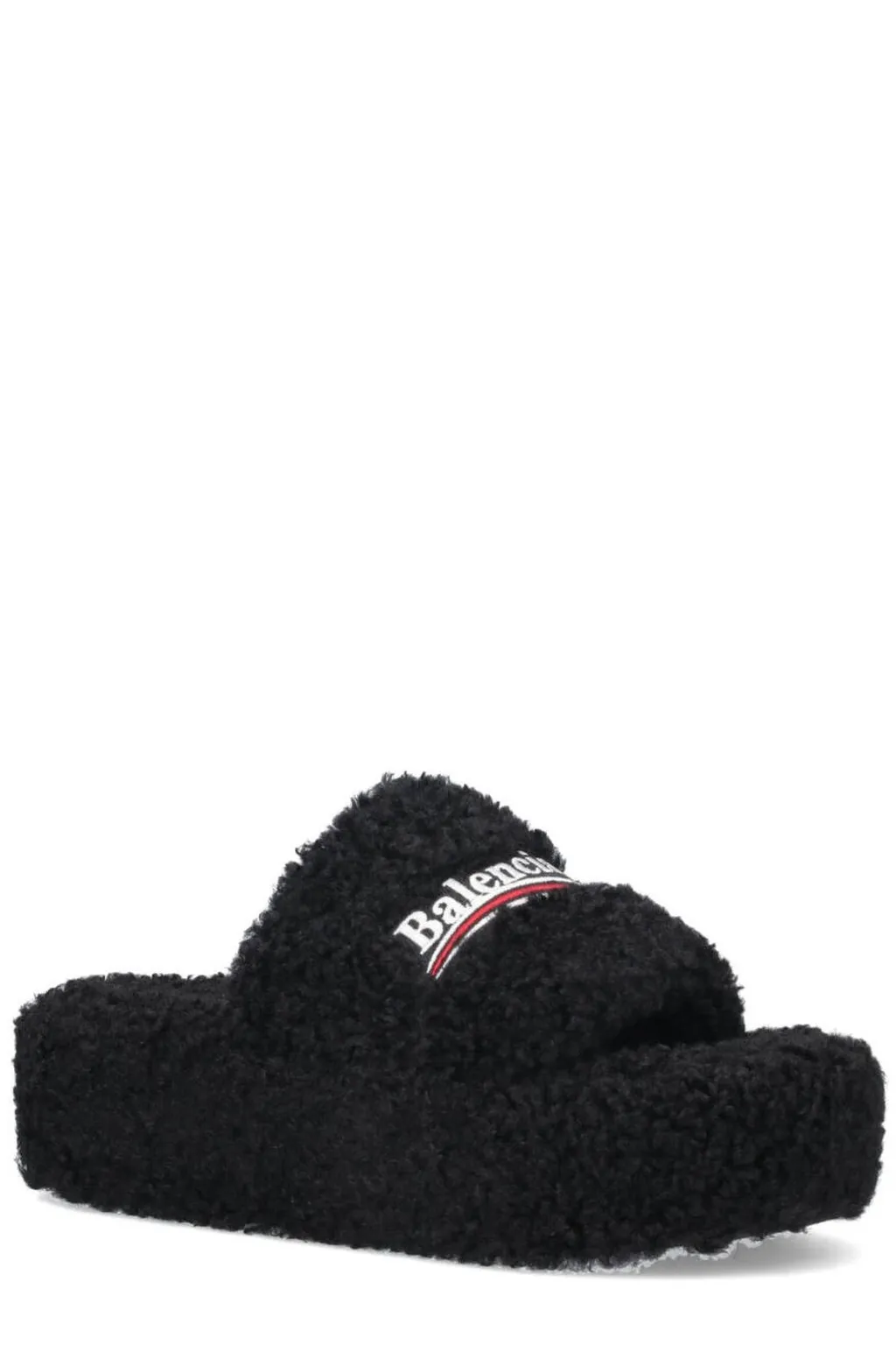 Faux Fur Platform Sandals