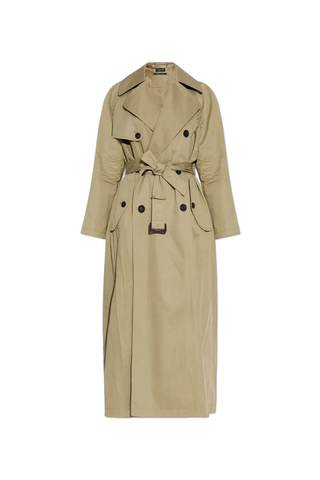 Belted Double-Breasted Trench Coat