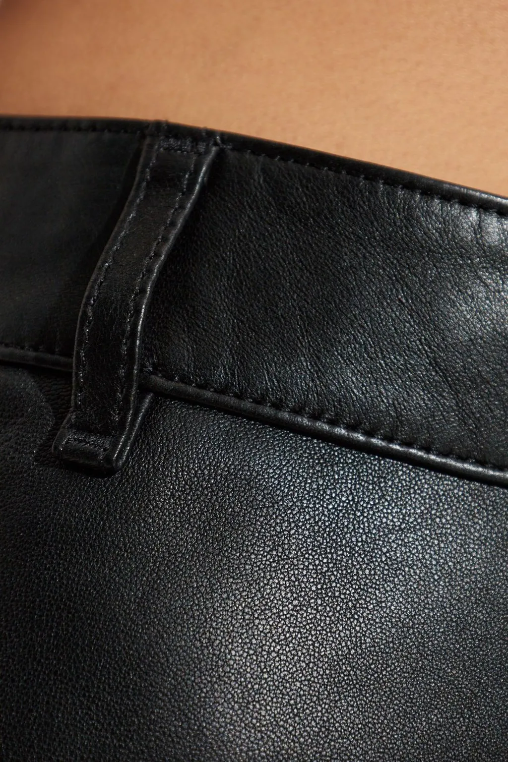 Midi Leather Skirt