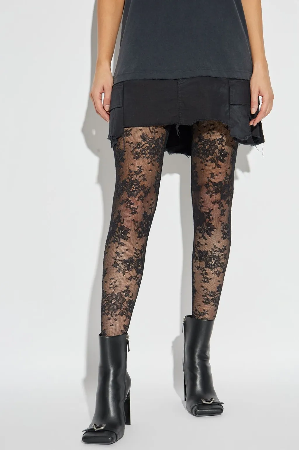 Floral Lace Tights