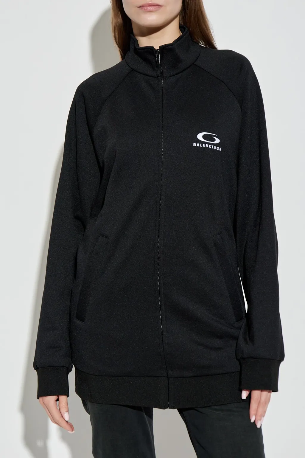 Back Cut-Out Tracksuit Jacket
