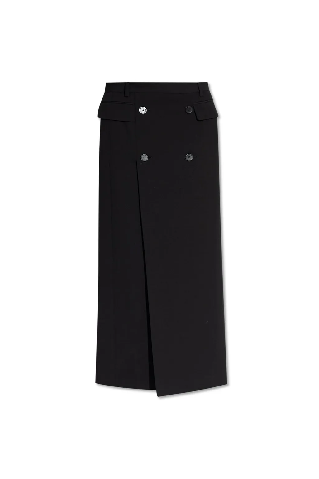 Decorative Buttons Maxi Skirt