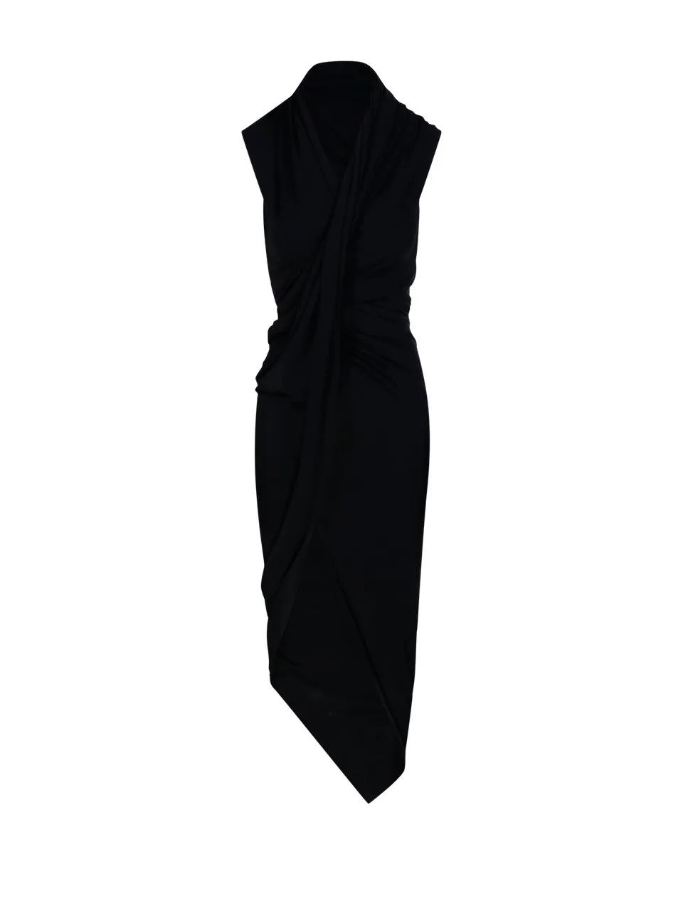 V-Neck Draped Dress