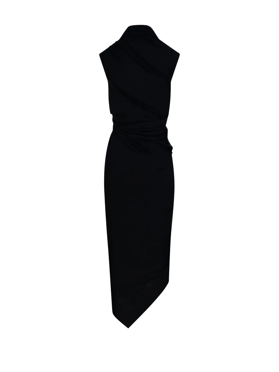 V-Neck Draped Dress
