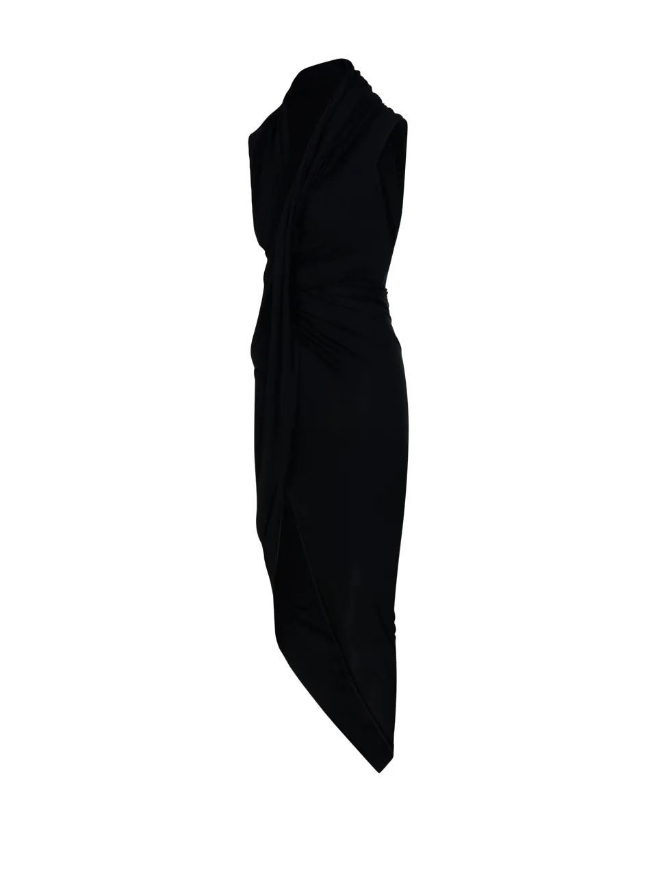 V-Neck Draped Dress