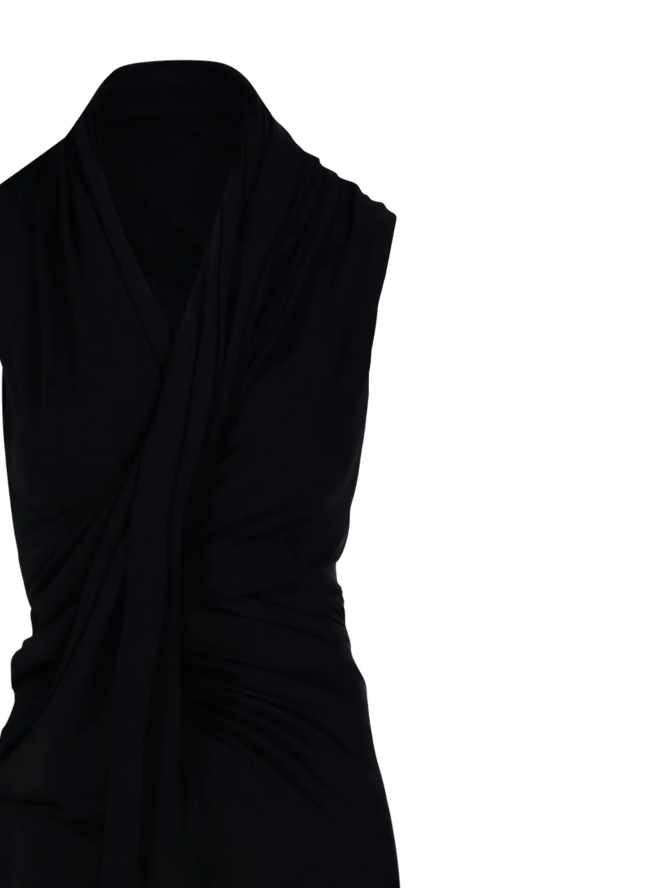 V-Neck Draped Dress