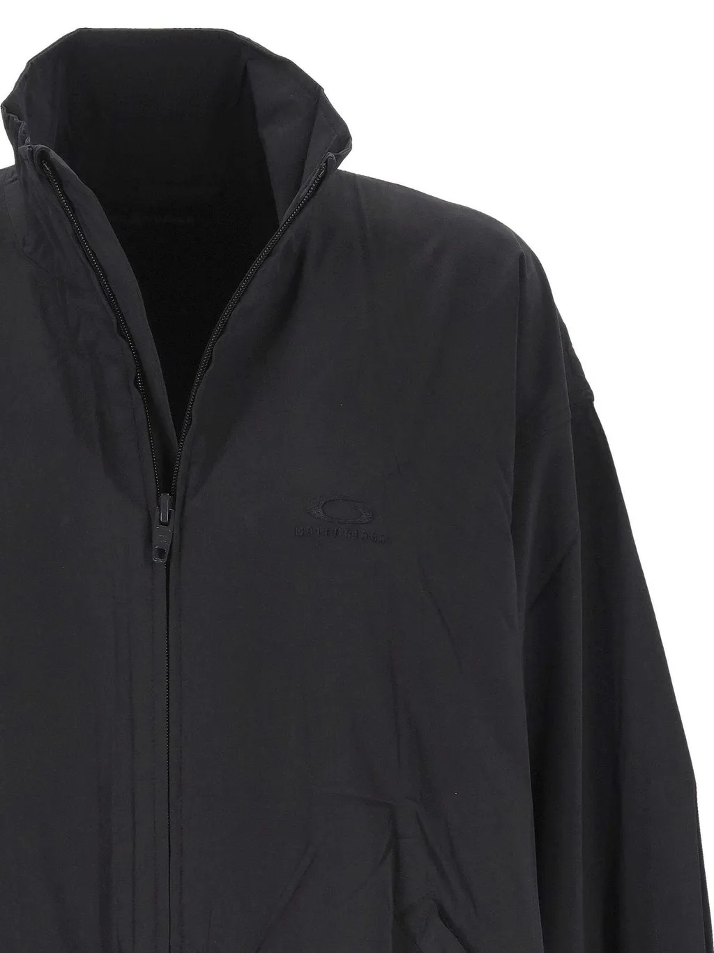 Logo Embroidered Zip-Up Jacket