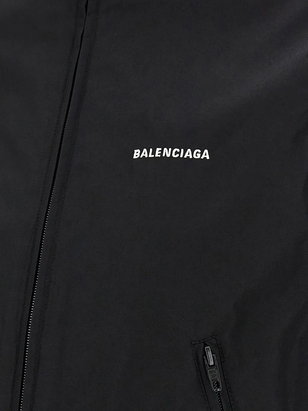Logo Embroidered Zip-Up Jacket