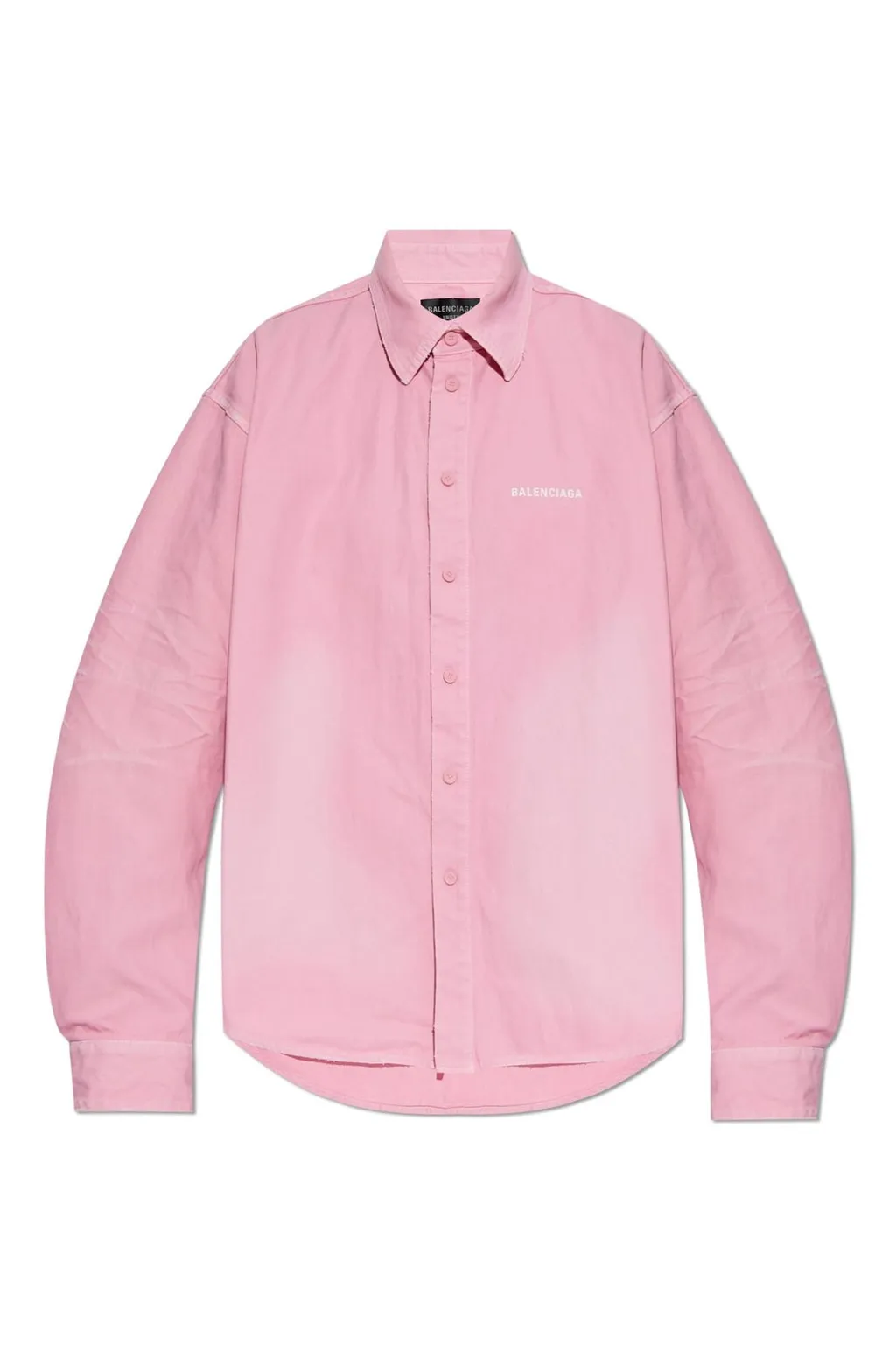 Logo Embroidered Long-Sleeve Shirt