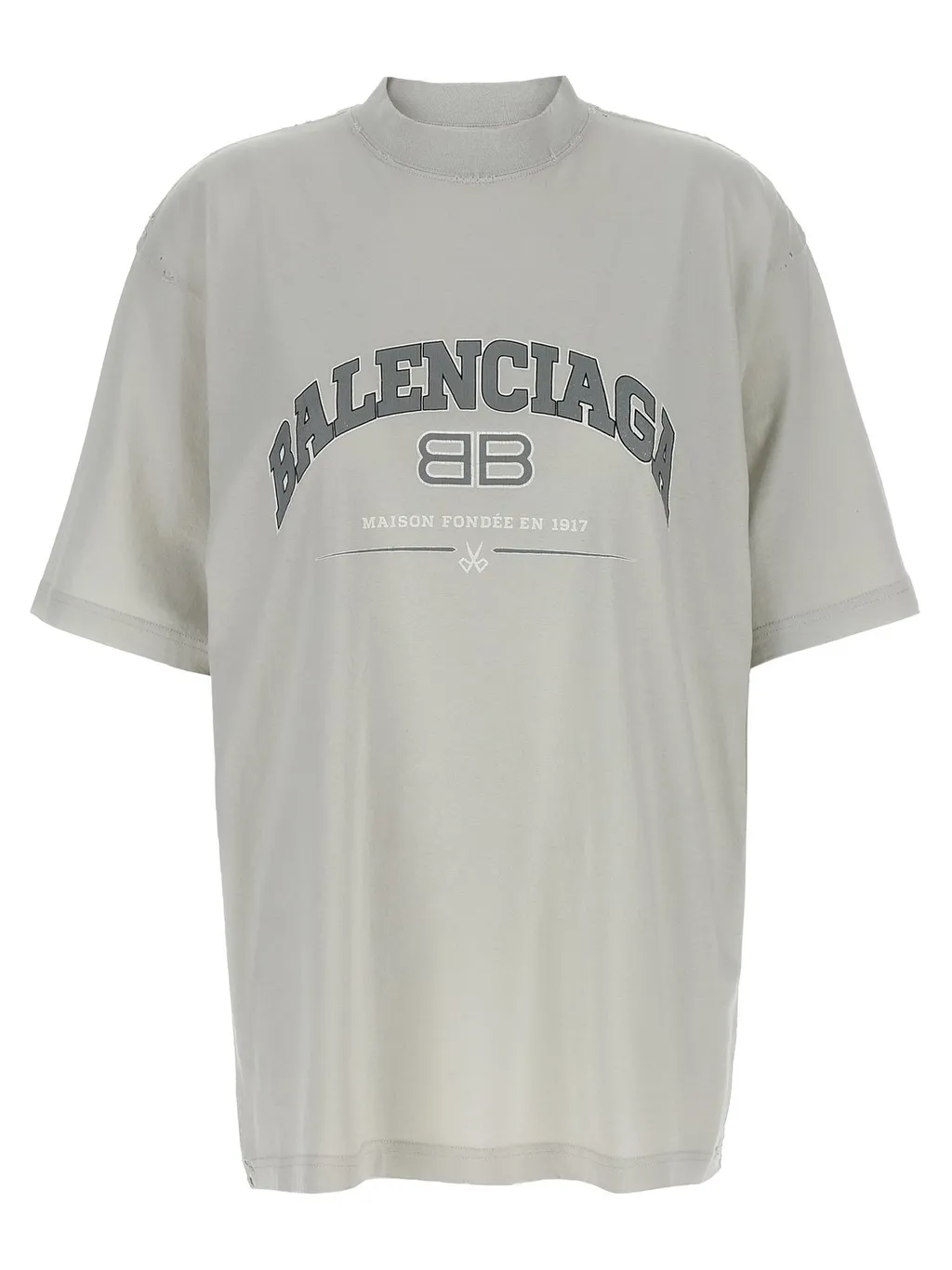 Bb Logo Printed Used-Effect T-Shirt