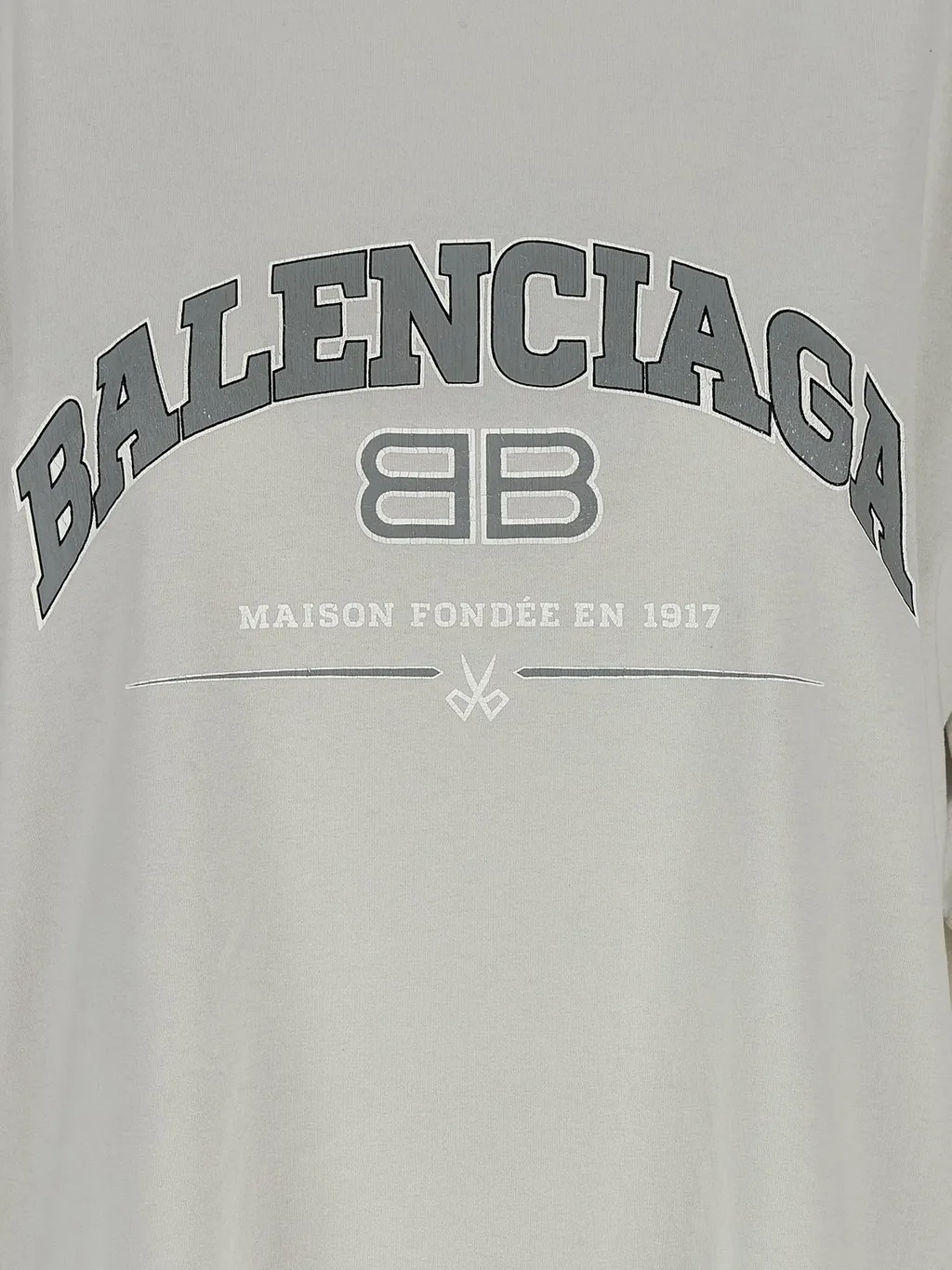 Bb Logo Printed Used-Effect T-Shirt