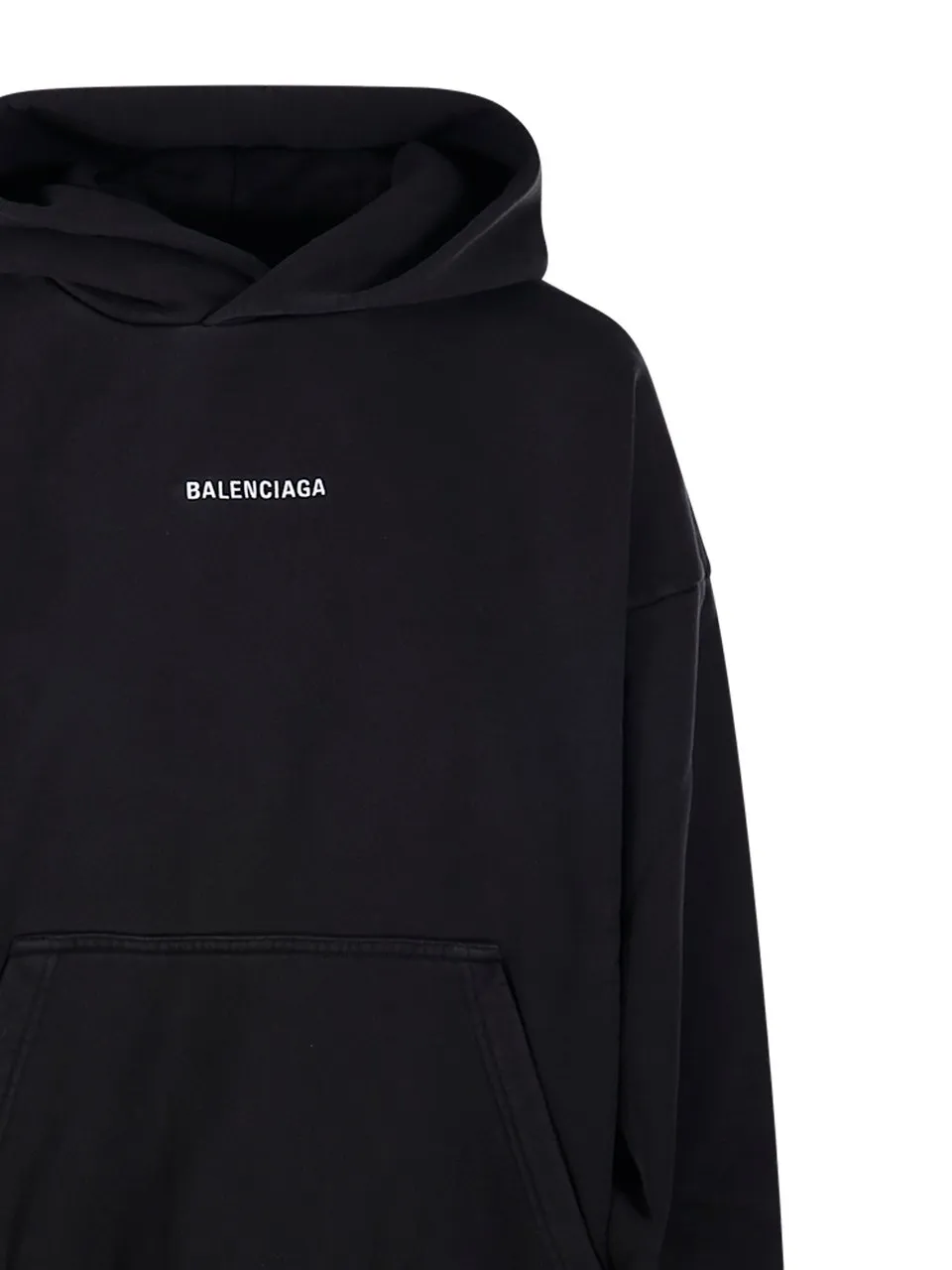 Logo Embroidered Medium-Fit Hoodie