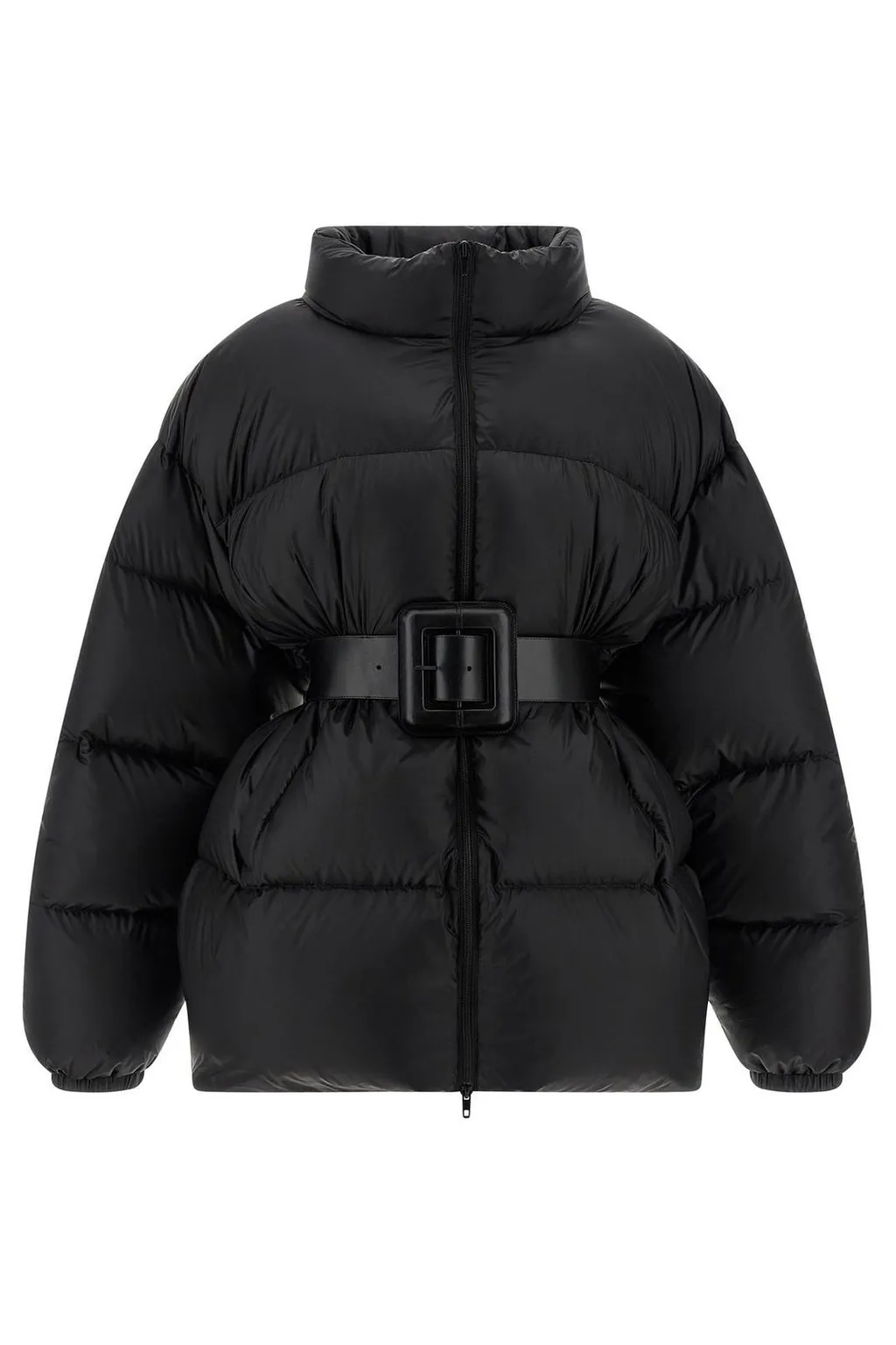Hourglass Belted Short Puffer Jacket