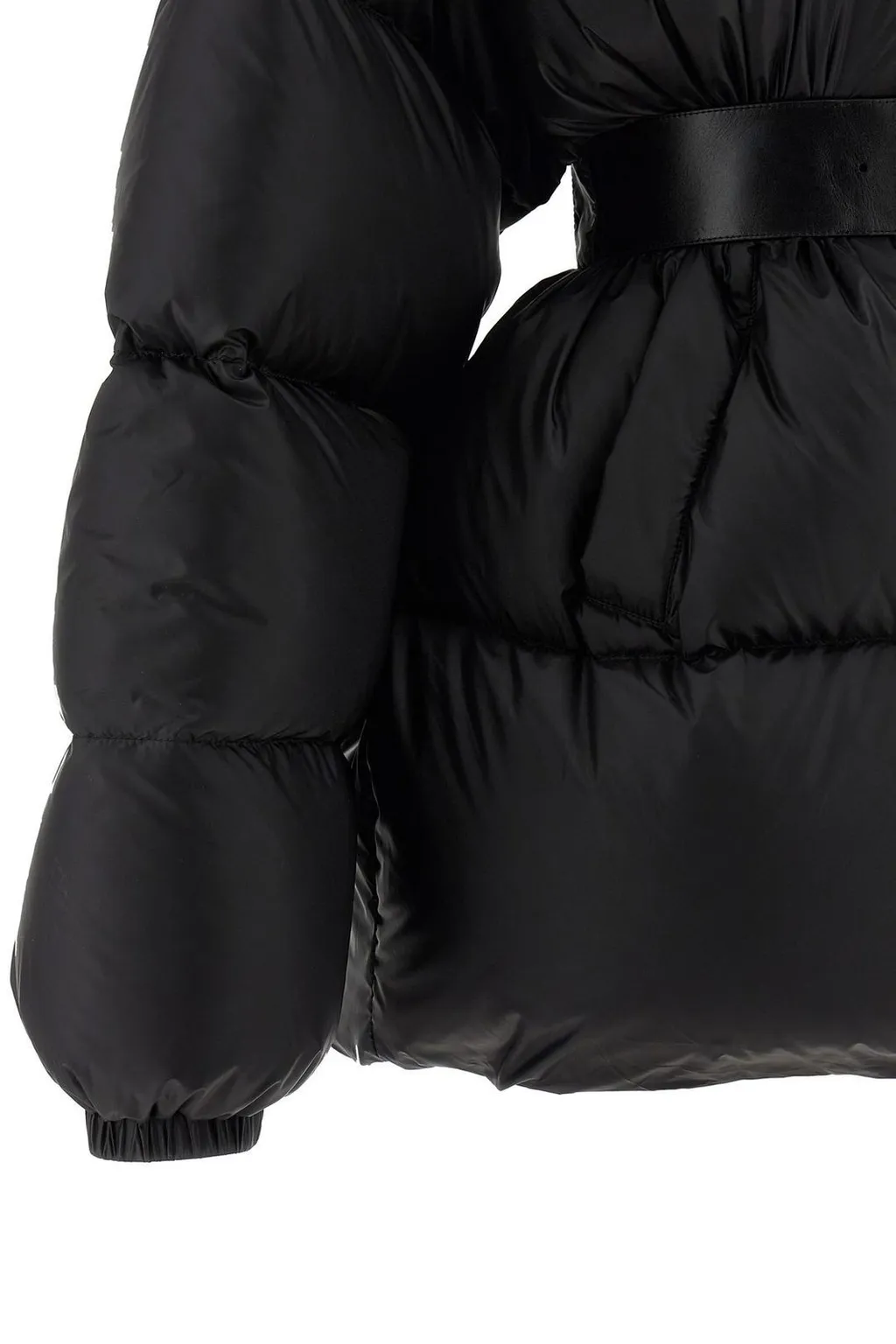 Hourglass Belted Short Puffer Jacket