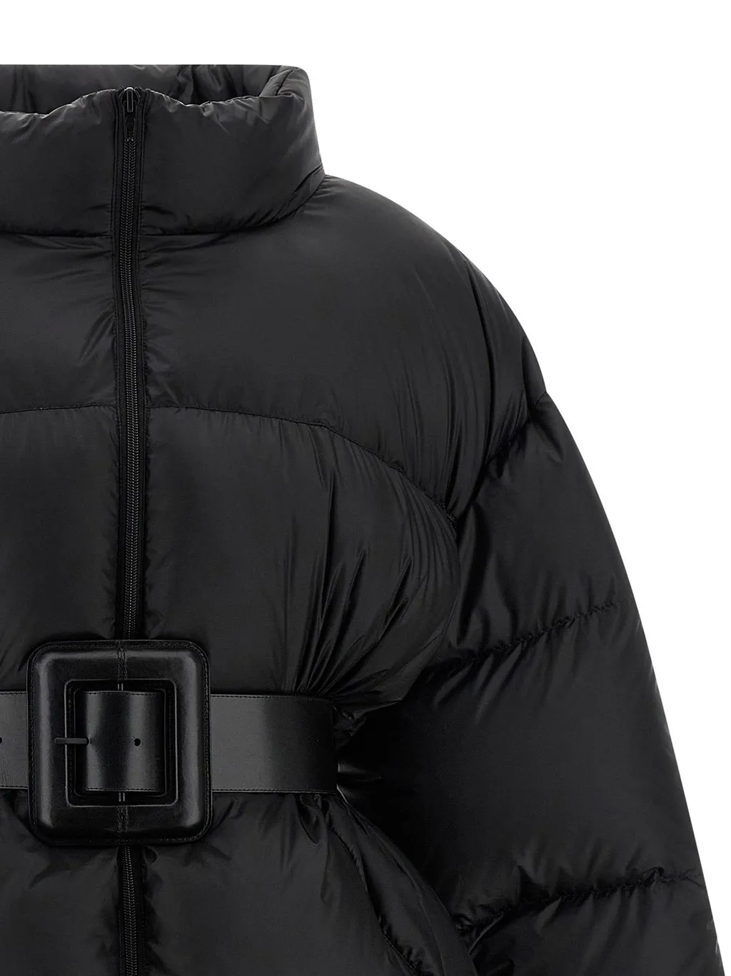 Hourglass Belted Short Puffer Jacket