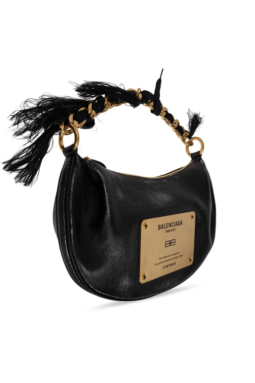 Logo Plaque Shoulder Bag