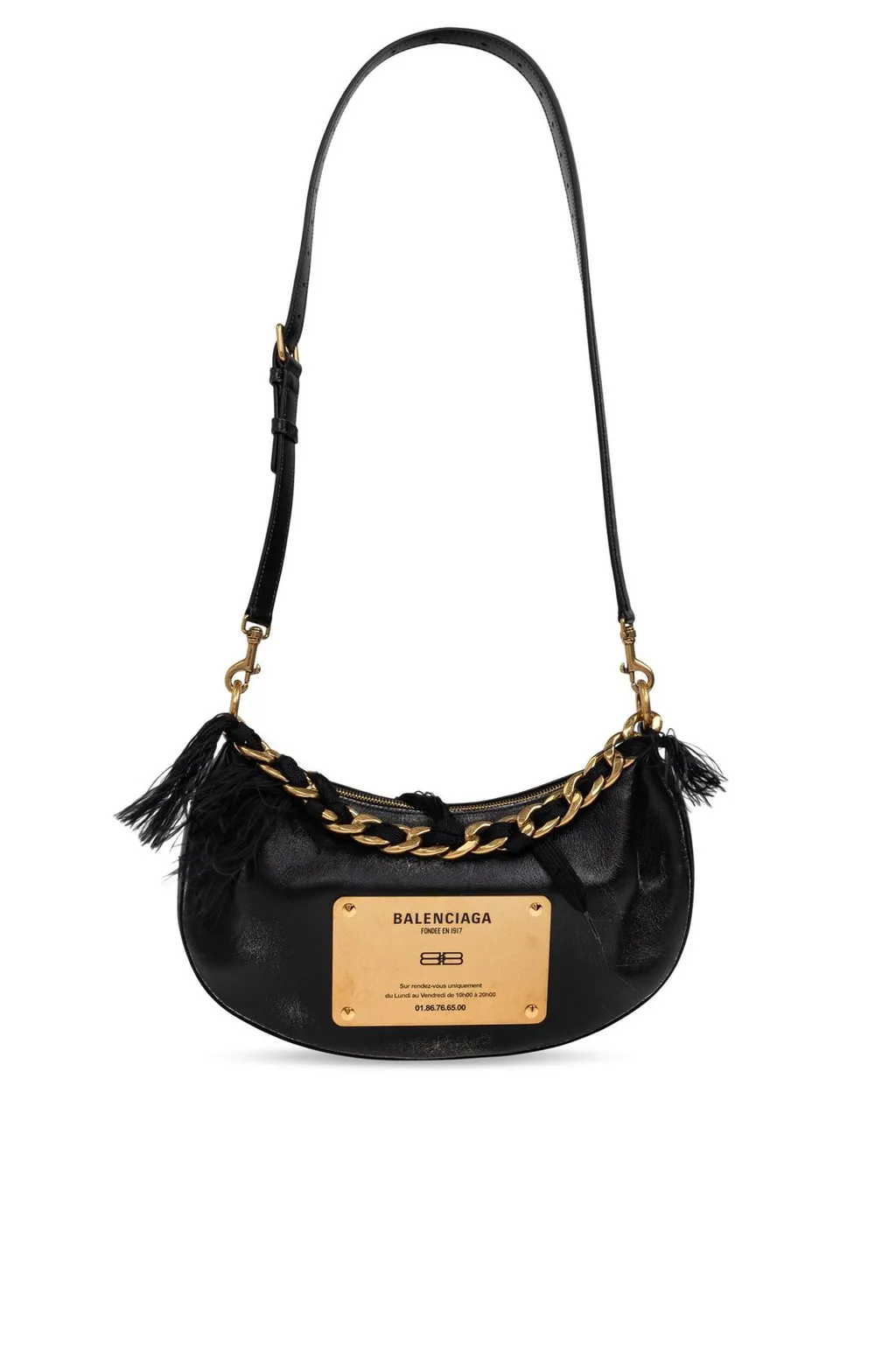 Logo Plaque Shoulder Bag