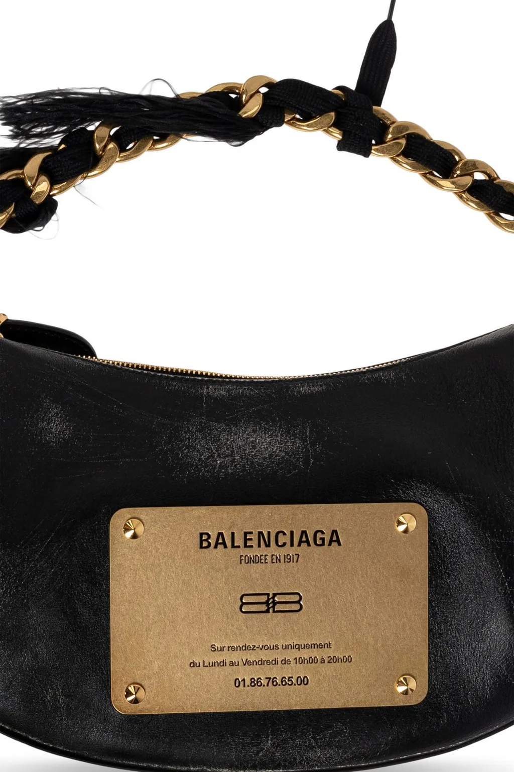 Logo Plaque Shoulder Bag