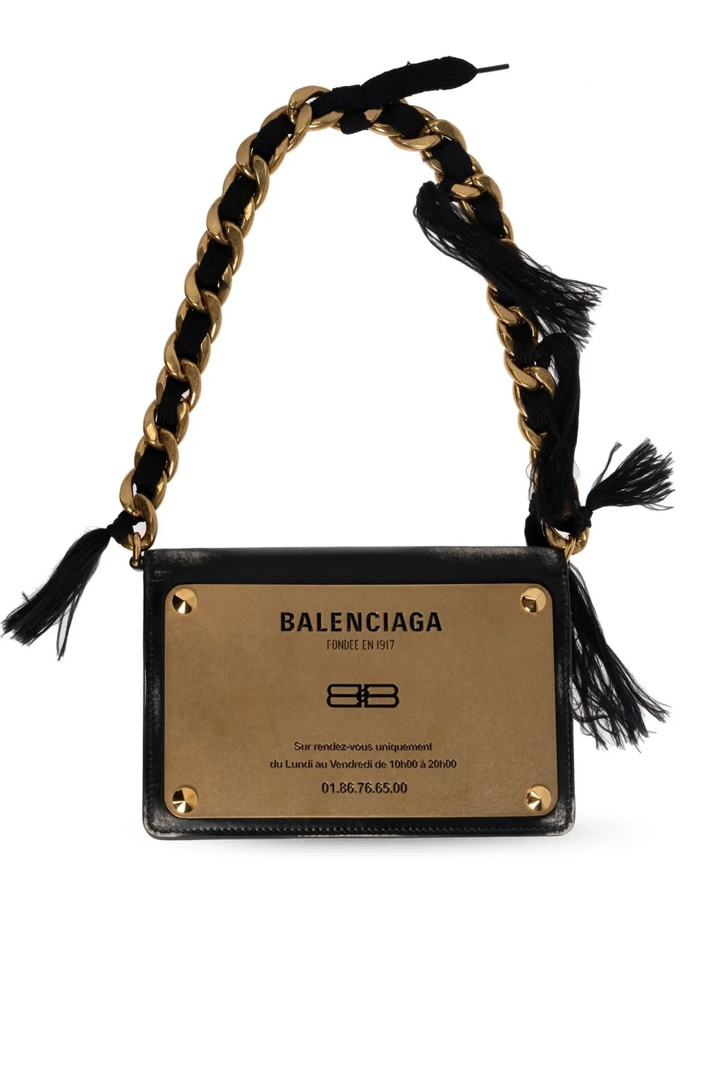 Logo Plaque Shoulder Bag