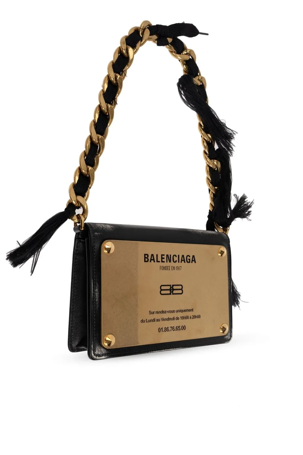 Logo Plaque Shoulder Bag