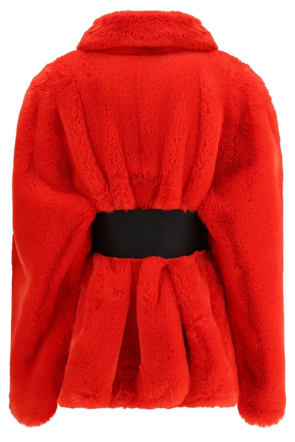 Belted Faux Fur Coat