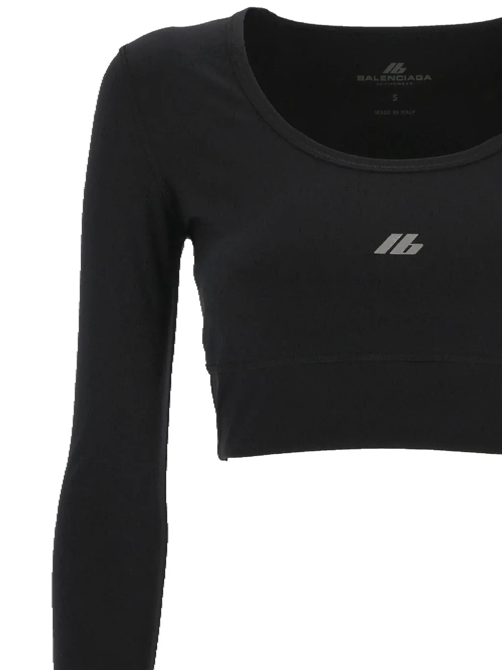 Activewear Long-Sleeved Cropped Top