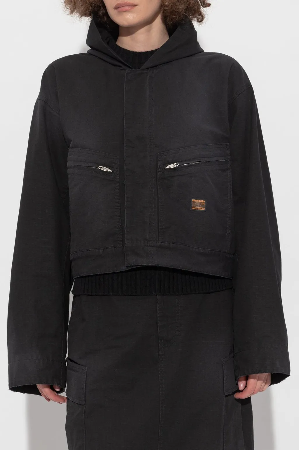 Zip Detailed Hooded Jacket