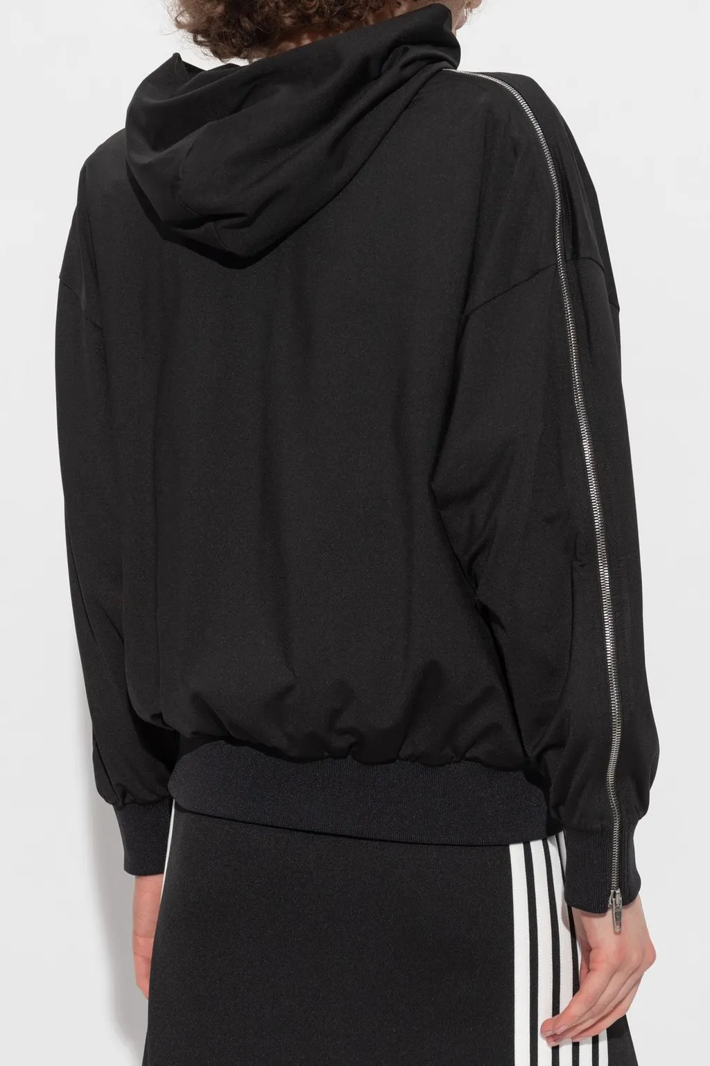 Logo Embroidered Zip-Up Jacket
