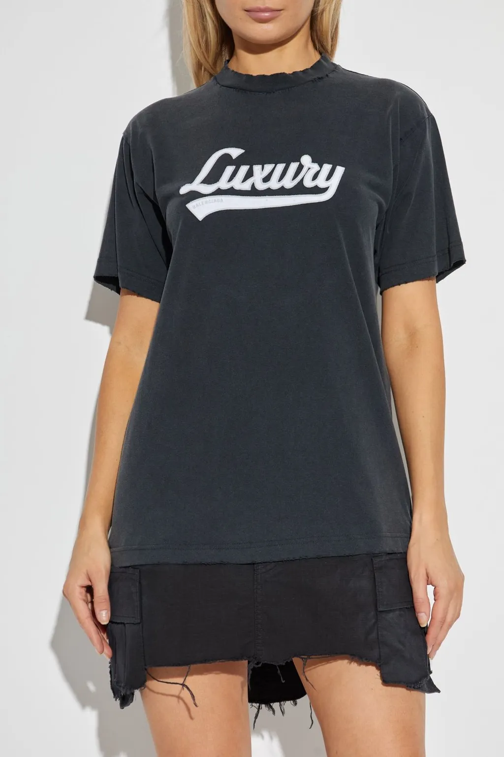 Luxury Script Hybrid T-Shirt Dress